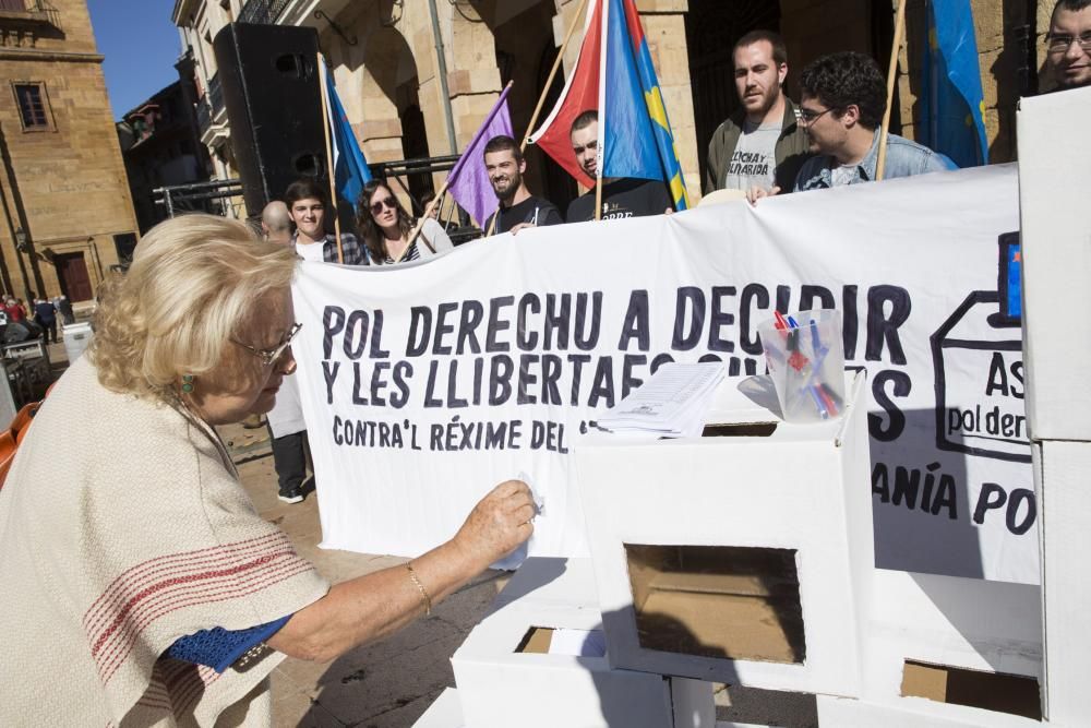 Manifestación en Oviedo por el desafío independentista