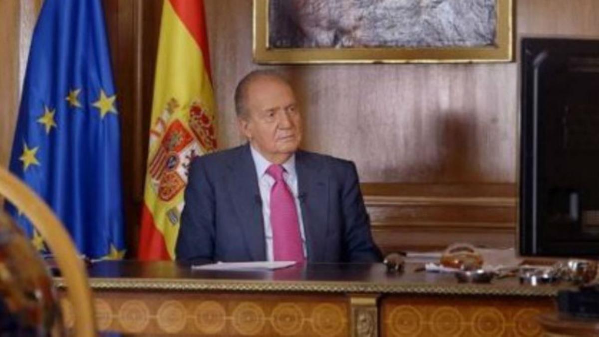 Un momento del reportaje sobre el rey Juan Carlos en France 3.