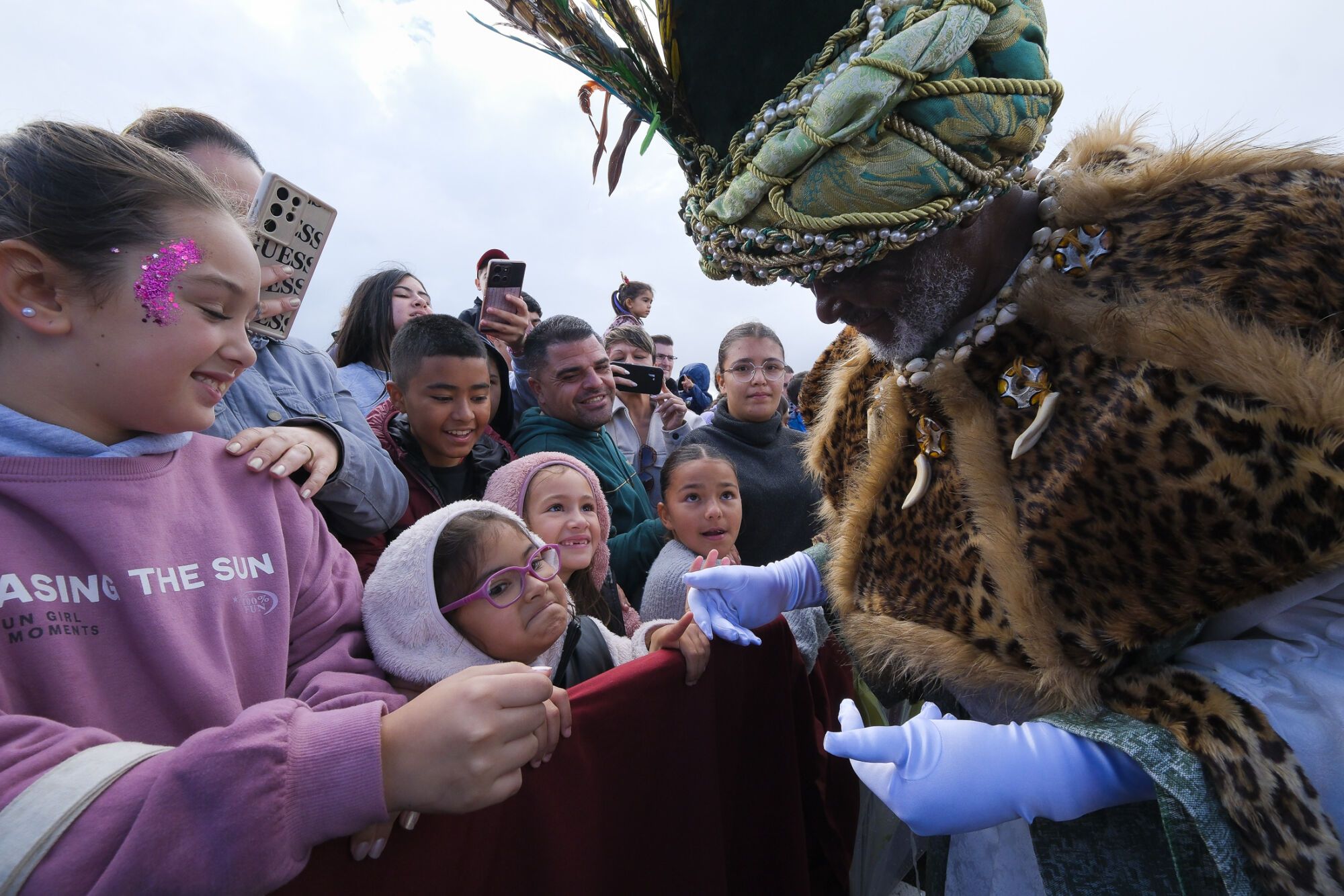 Llegada de los Reyes Magos, en la Base Naval 