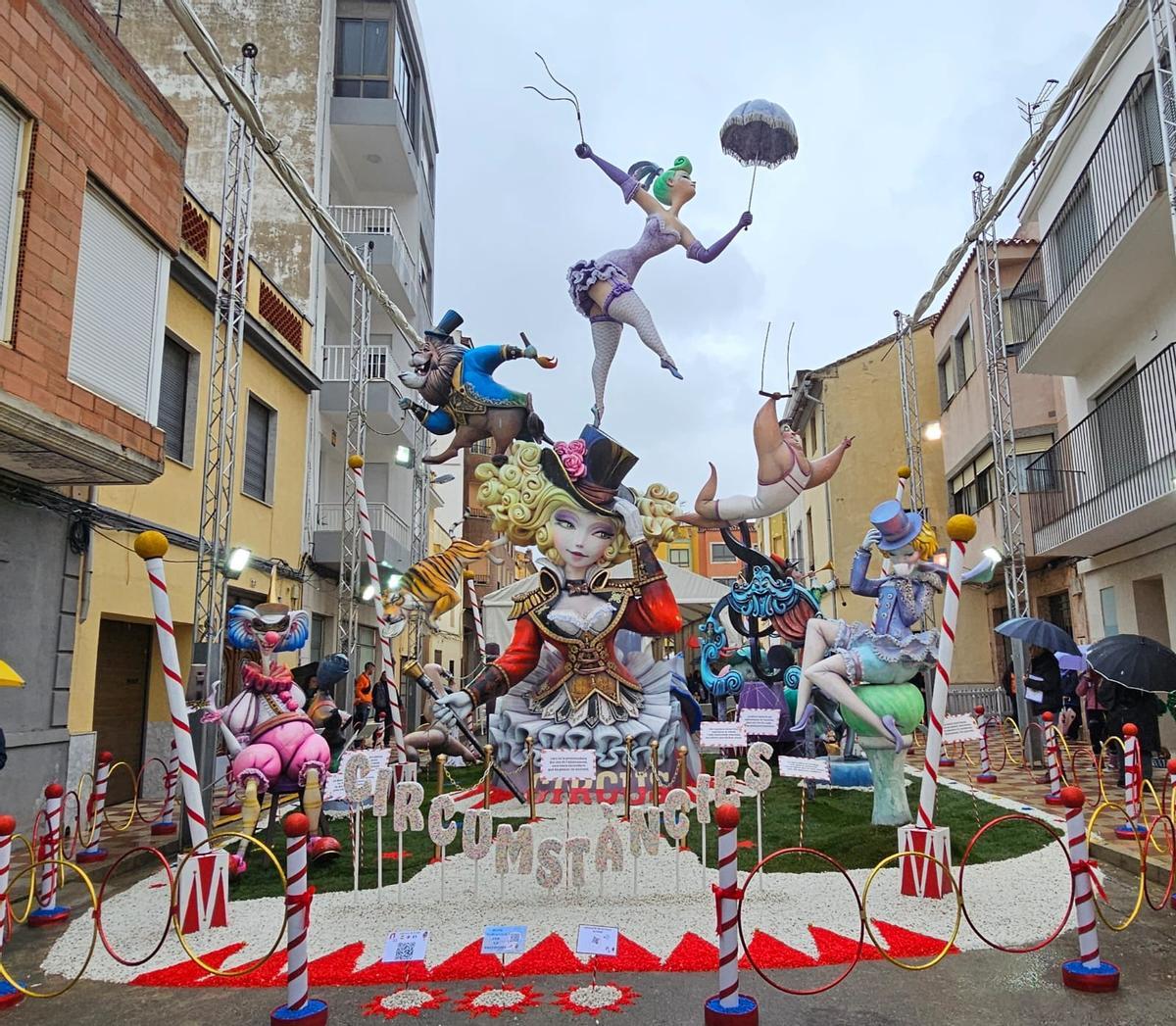 La falla de Cambro, ganadora de este año en Tavernes de la Valldigna.