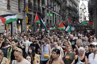 Vigilia internacional por los periodistas asesinados en un ataque aéreo israelí en Gaza