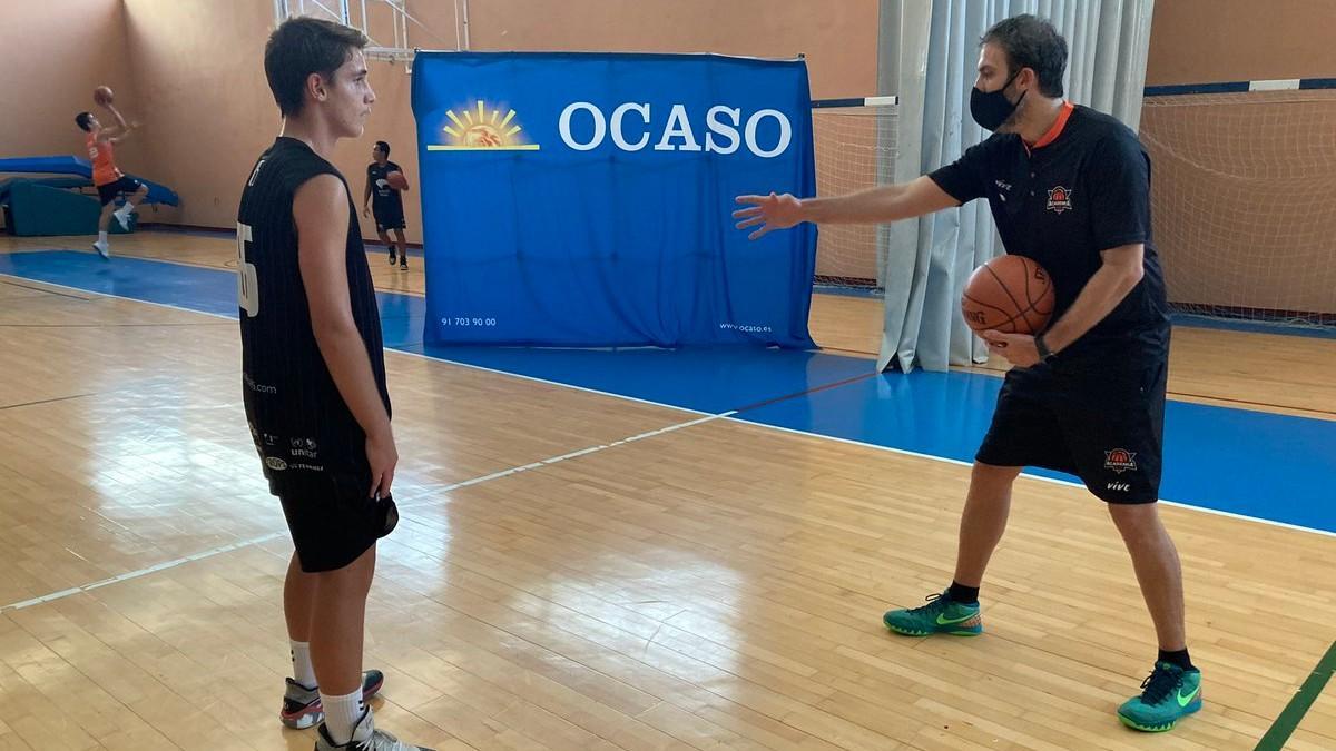 Berni Rodríguez, en su academia de baloncesto.