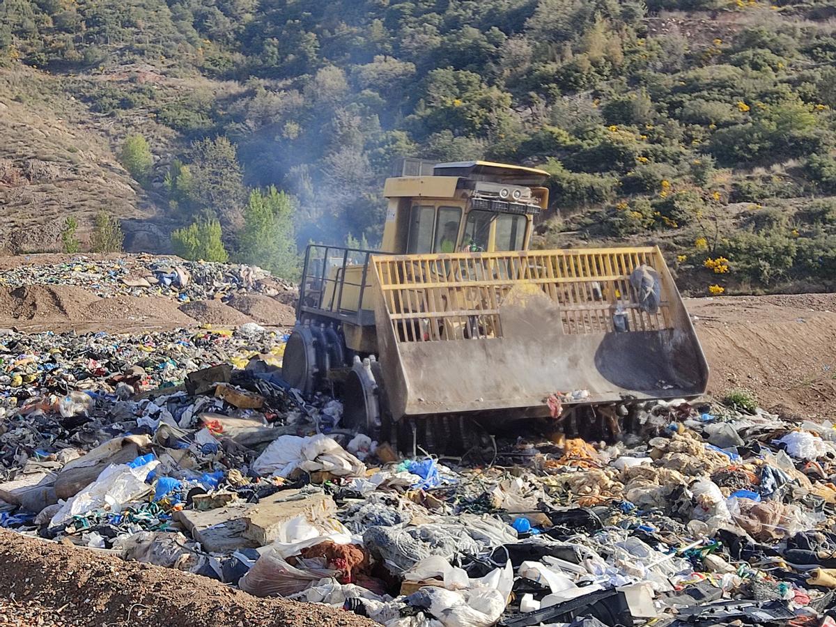 Gestió de la brossa recollida a la comarca a Font Ollera
