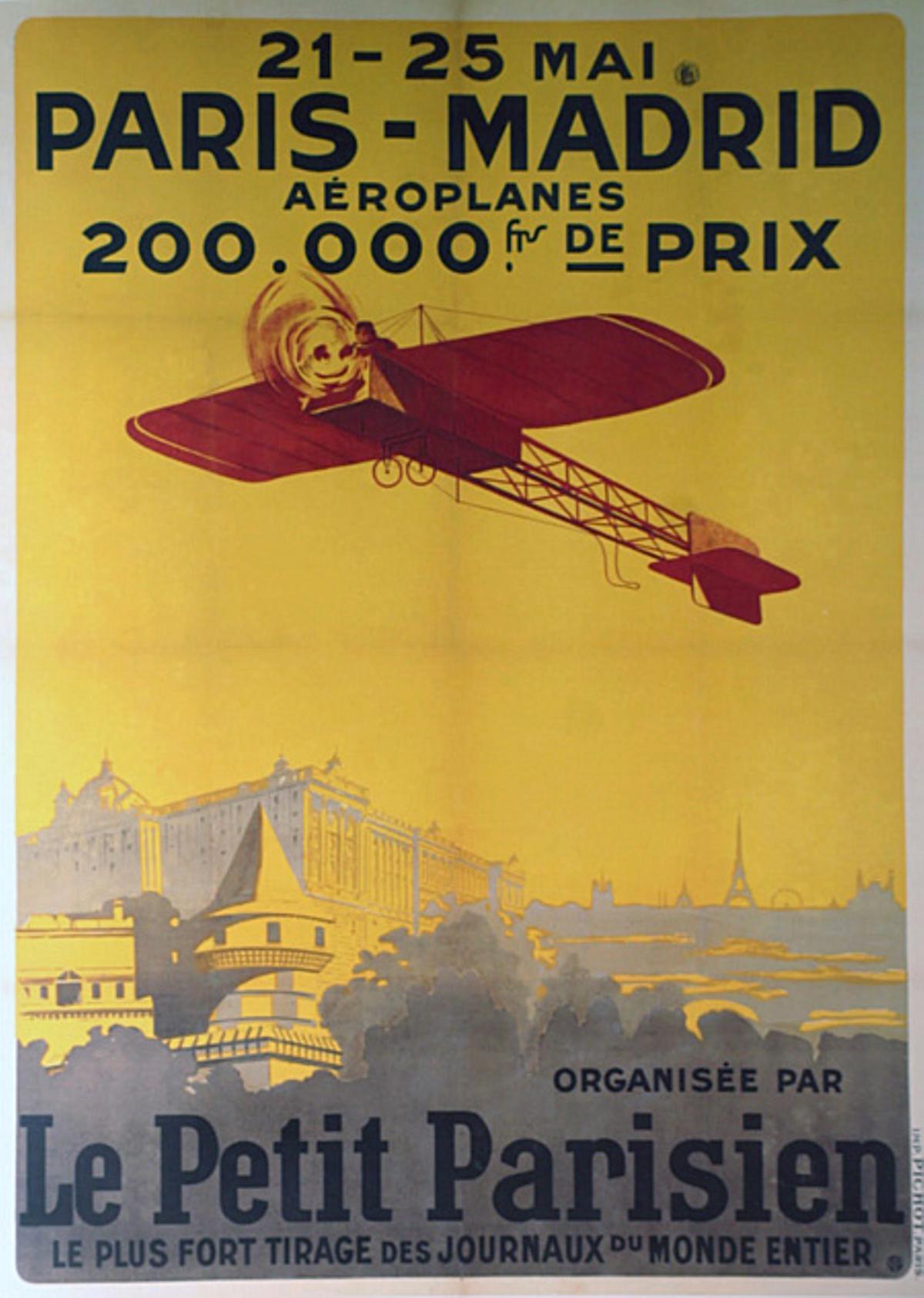 O cartel da carreira por etapas París-Madrid