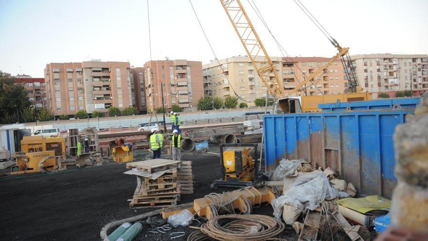 Trabajos del soterramiento.