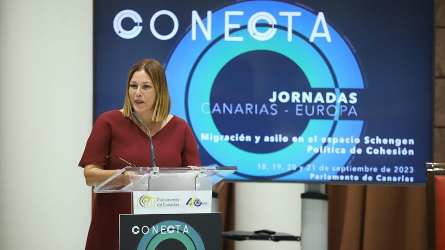 Astrid Pérez rechaza que Canarias se convierta en &quot;centro de retención&quot; de migrantes