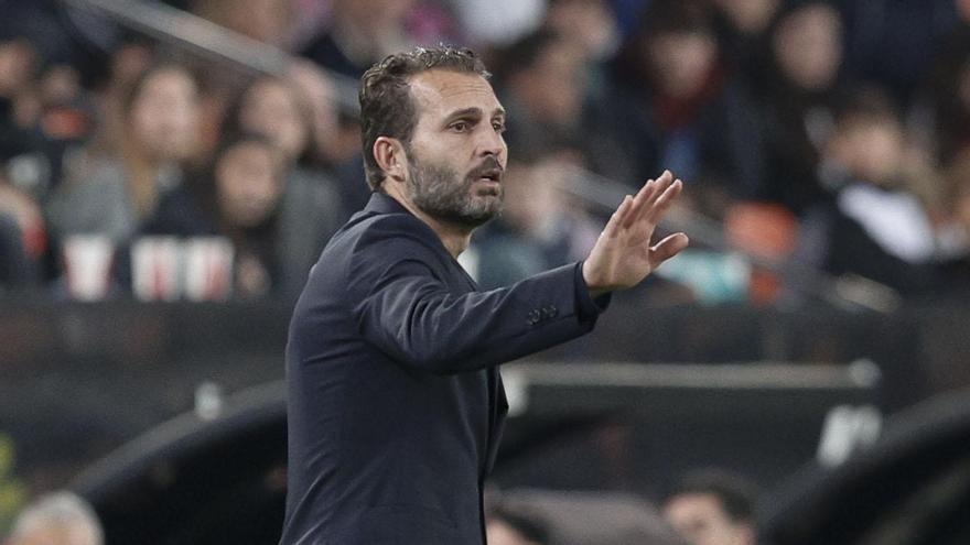 Rubén Baraja durante el partido ante el Celta