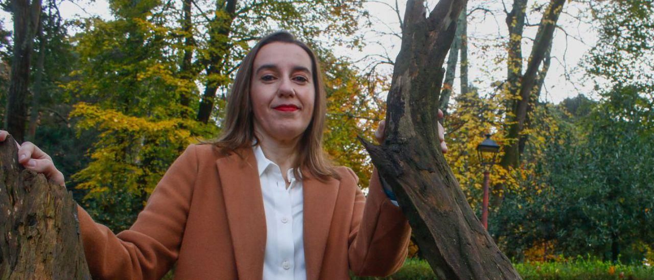 María de la O Fernández, candidata a la Alcaldía de Vilagarcía por Podemos-Marea da Vila.  | // NOÉ PARGA