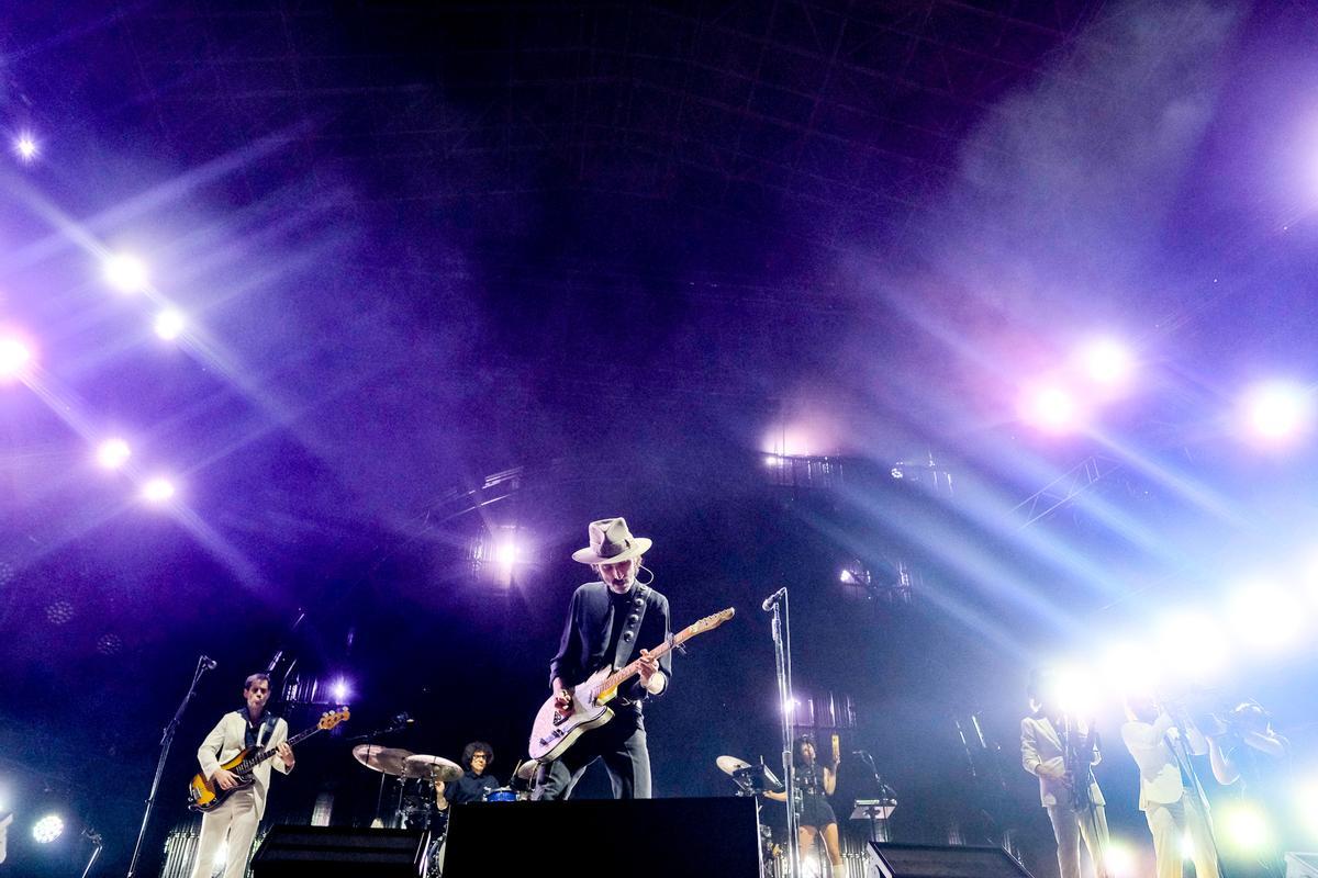 Leiva en concierto en la Plaza de la Música.