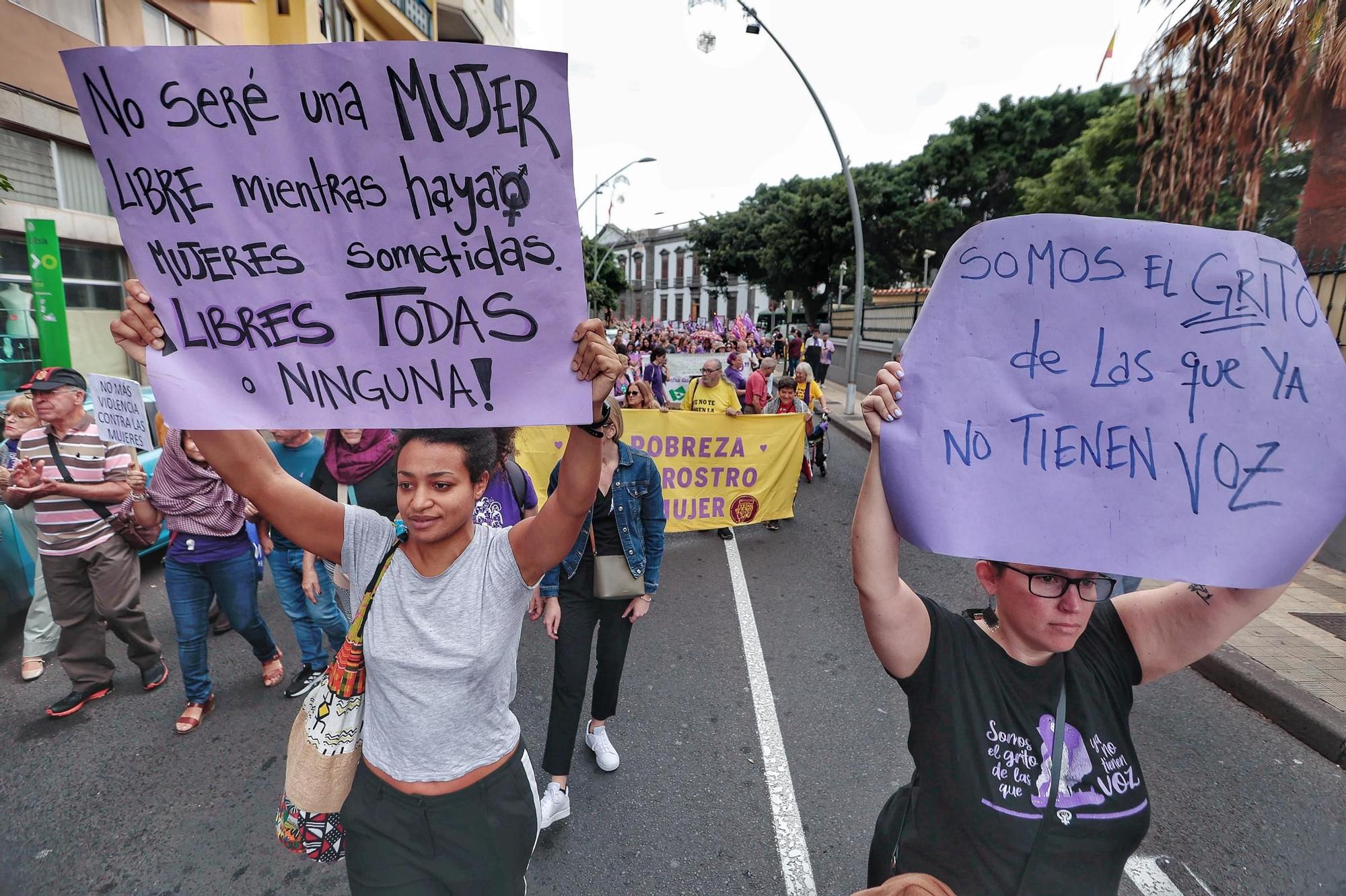Manifestación por el 25N en Tenerife