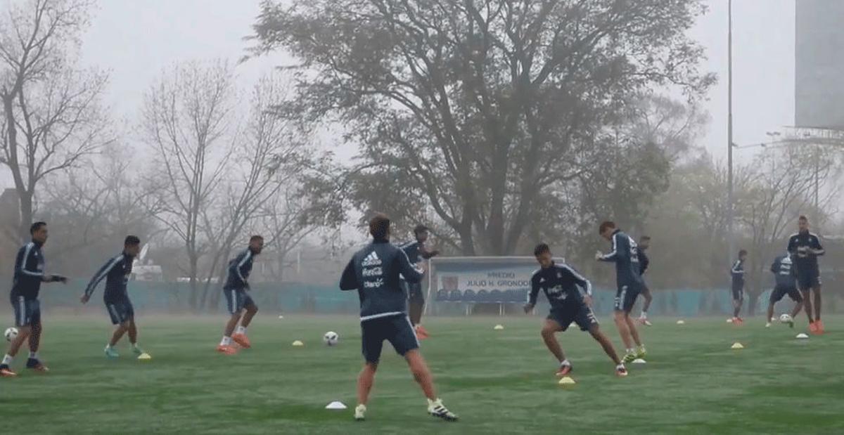 Messi no se pudo entrenar con normalidad