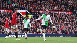 MacAllister, goleador en Old Trafford