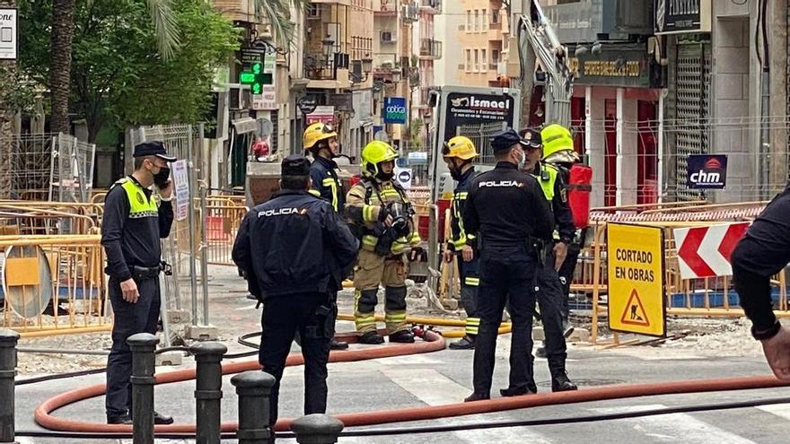 Escape de gas en una calle del centro de Alicante