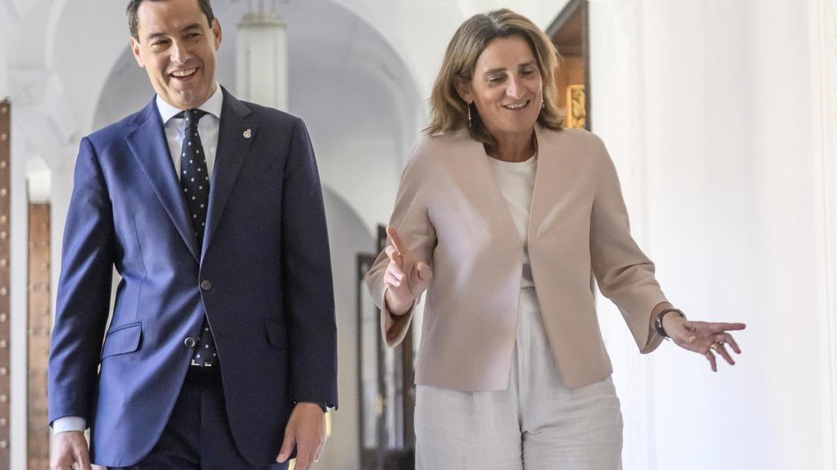 Teresa Ribera y Juan Manuel Moreno, acuerdo Doñana.