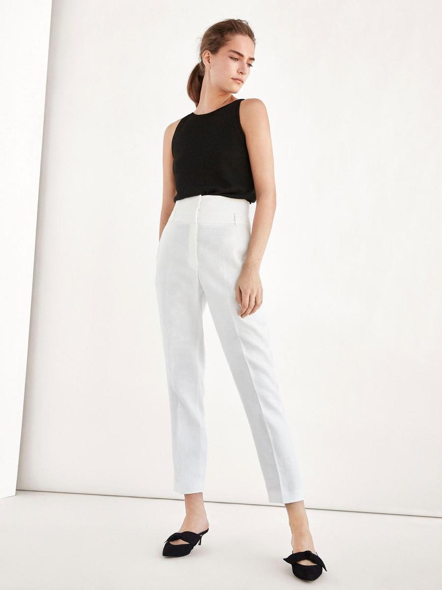 Pantalón lino/algodón, Massimo Dutti