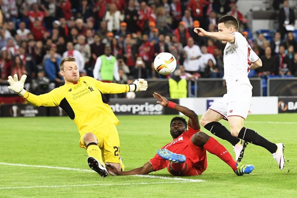 Las mejores imágenes de la final entre el Liverpool y el Sevilla.