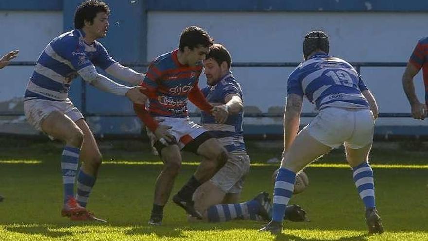 Varios jugadores del Belenos, en un partido anterior.