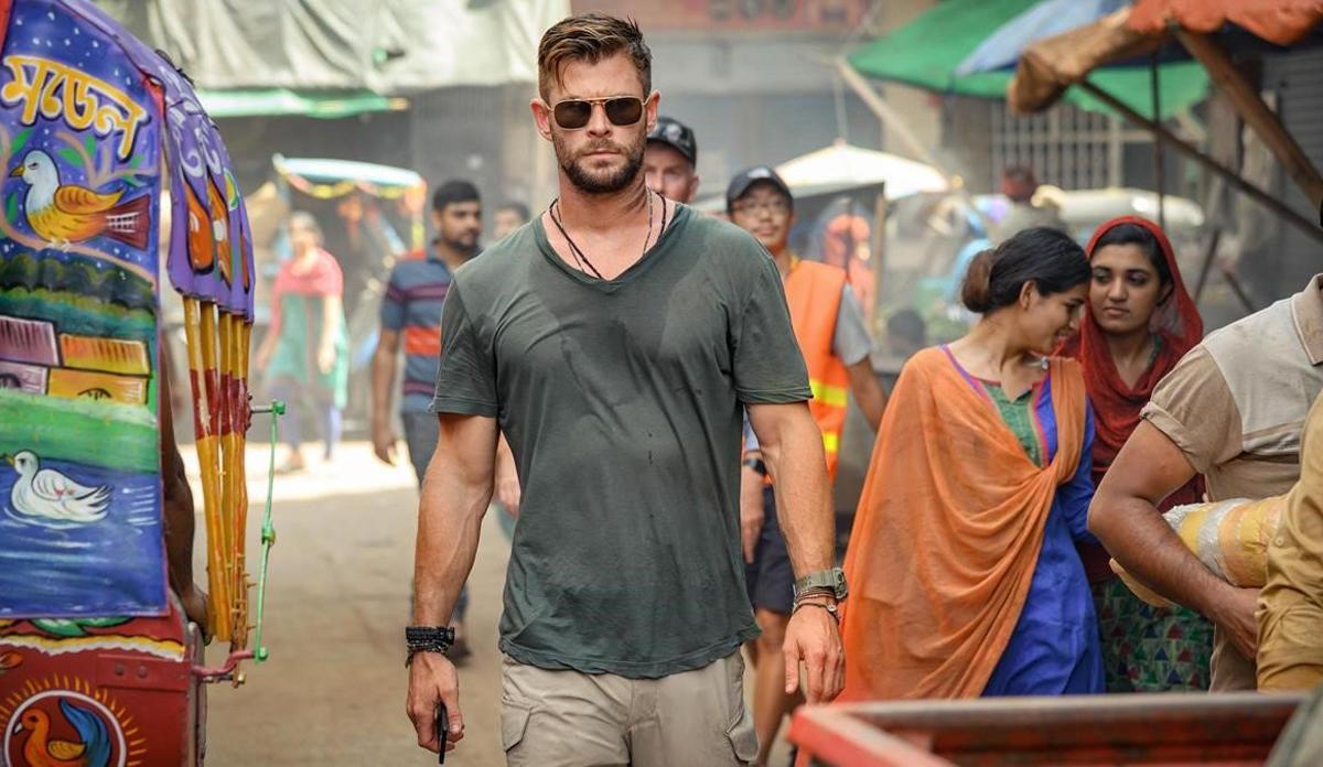 Chris Hemsworth en una escena de 'Tyler Rake'.