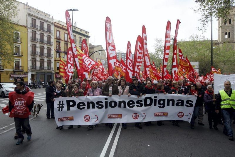 Protesta de jubilados en Zaragoza