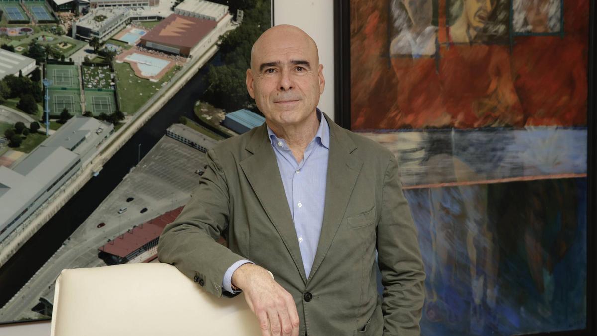 Joaquín Miranda Cortina, en la sede de Las Mestas del Grupo Covadonga.