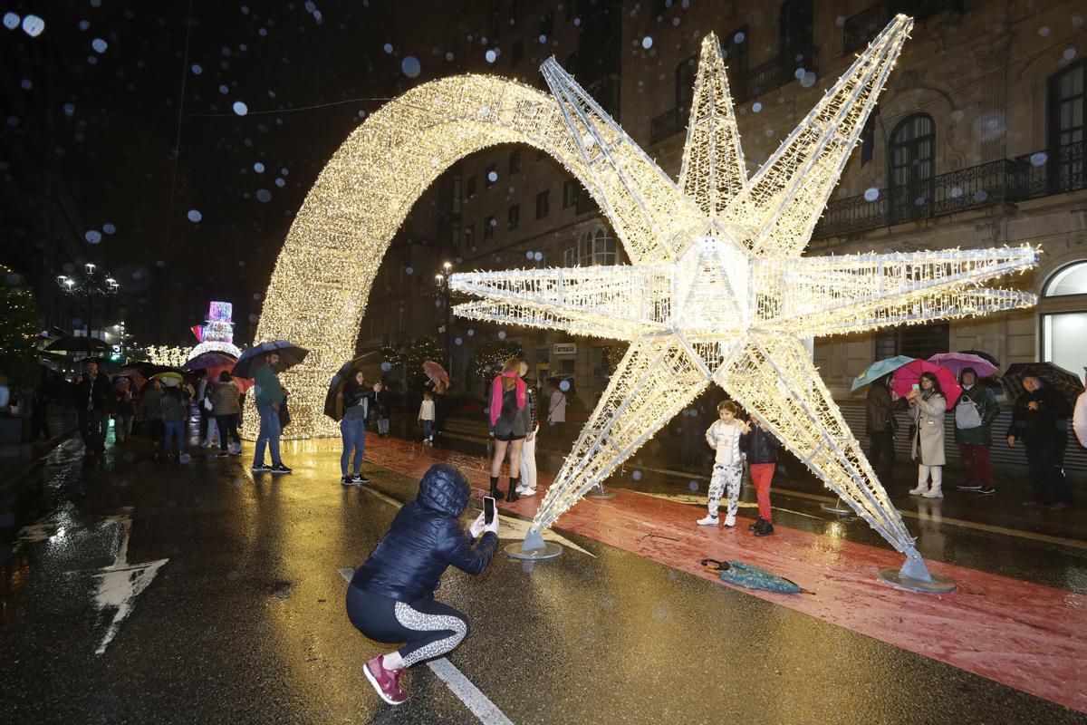 La estrella fugaz de la Navidad