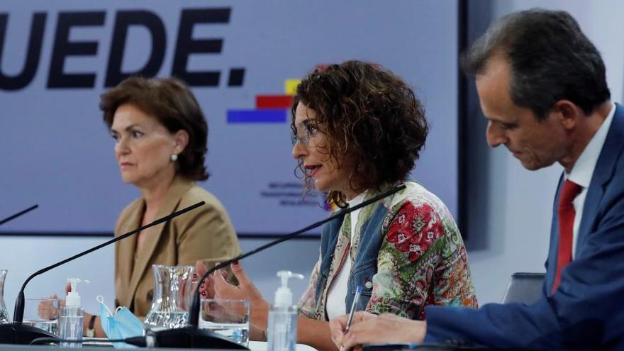 Duque durante la rueda de prensa posterior al Consejo de Ministros.