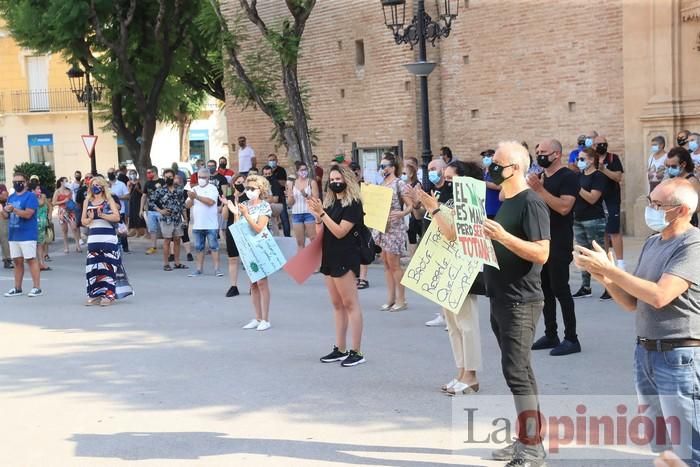 Totana protesta ante su vuelta a la fase 1