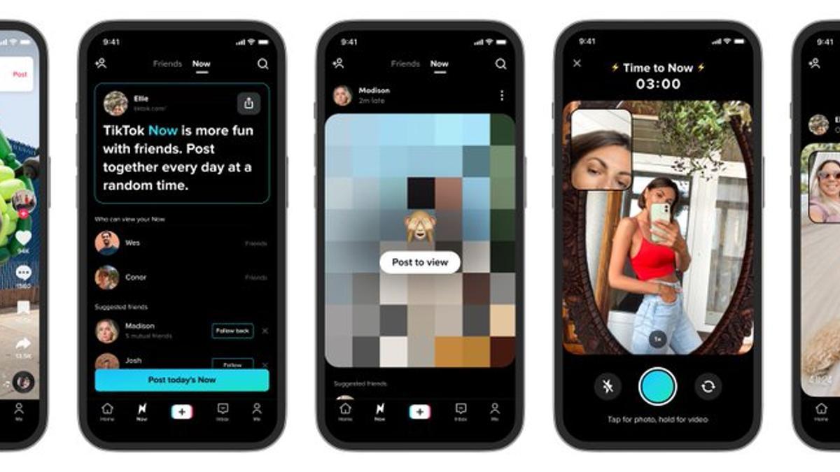 La nueva función de TikTok, un plagio de la app BeReal