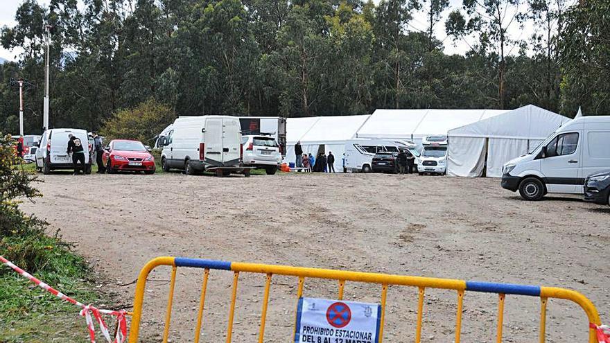 Zona vallada para el equipo de rodaje en Cabo Home.   | // GONZALO NÚÑEZ