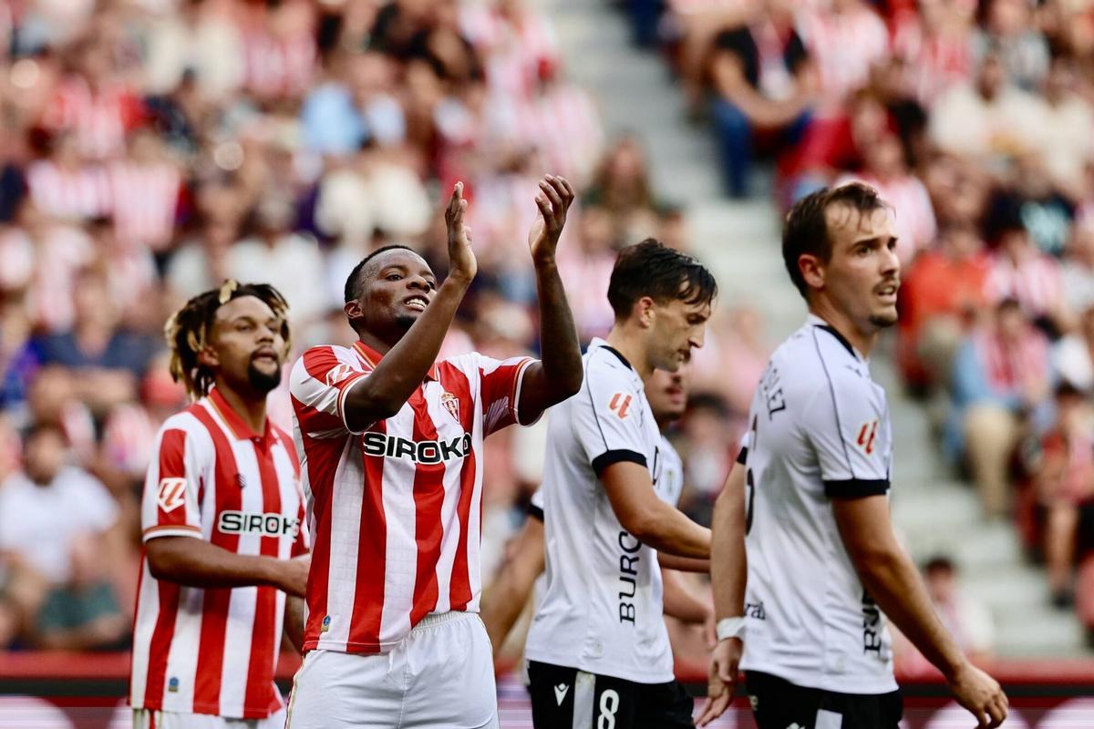 Así fue el partido entre el Sporting y el Burgos Así fue el partido entre el Sporting y el Burgos