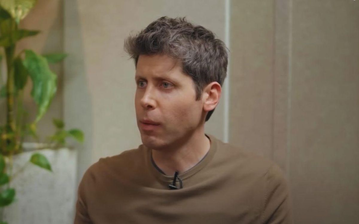 Sam Altman, CEO de OpenAI y fundador de ChatGPT, durante su entrevista con Tucker Carlson