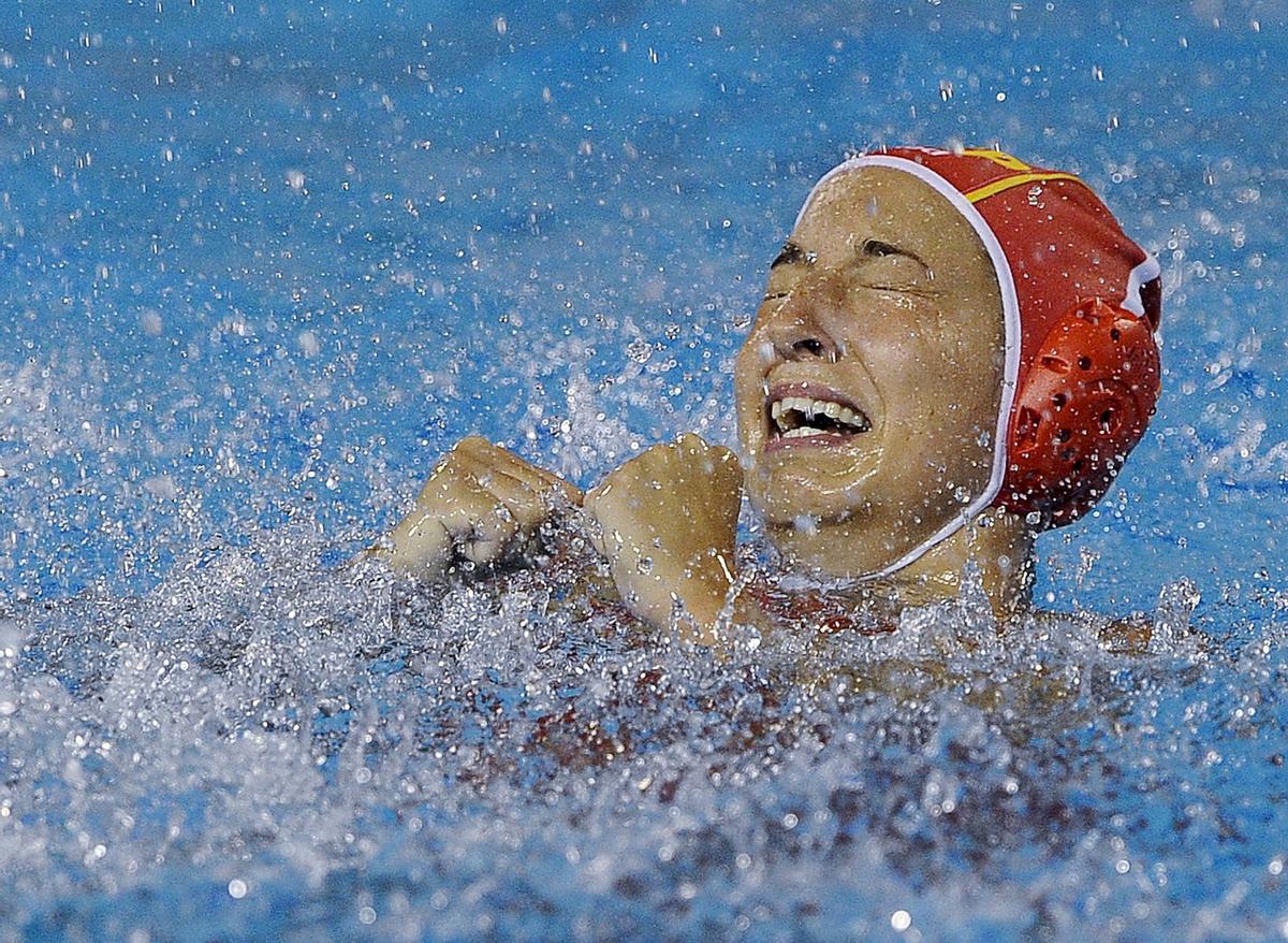 Laura Ester, durante el Mundial de Barcelona en 2013 en que España fue campeona.