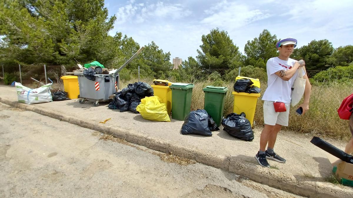 Eliminan unos 350 kilos de residuos del Área Biológica Crítica de Magaluf