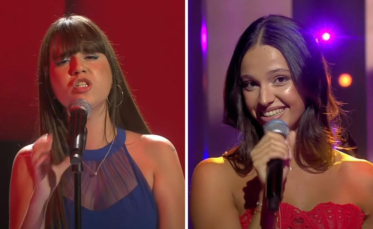 Salma de Diego (izquierda) y Claudia Arenas (derecha) durante la Gala 0.