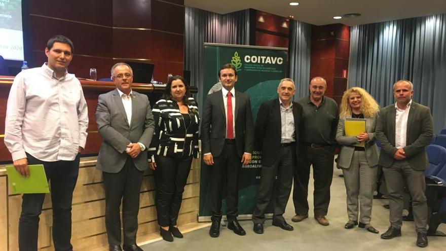 Expertos que han participado en la mesa redonda organizada por Colegio de Ingenieros Técnicos Agrícolas y Graduados de València y Castelló