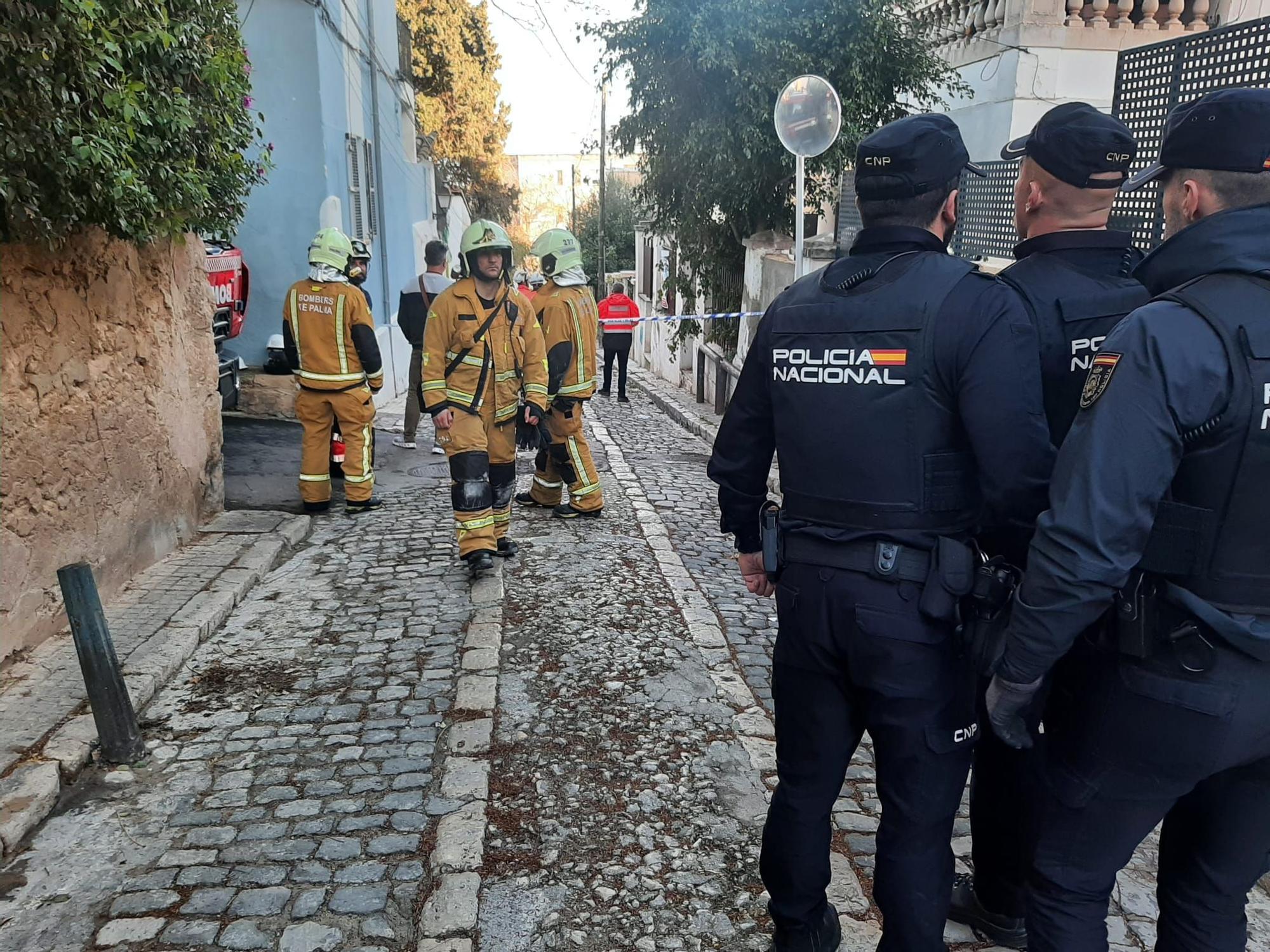 Derrumbe sin víctimas en un edificio de El Terreno, en Palma