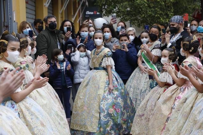 Así es el espolín de la Fallera Mayor Infantil de València