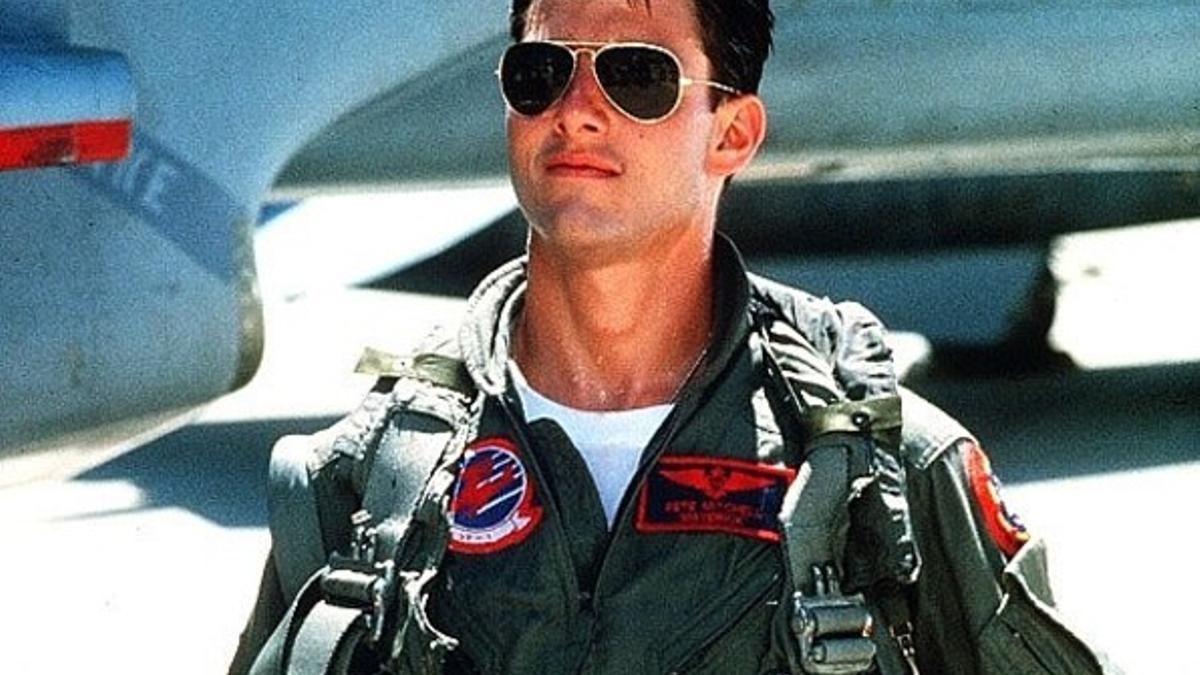 Tom Cruise, como teniente Mawerick, en 'Top Gun', el taquillazo de 1986.