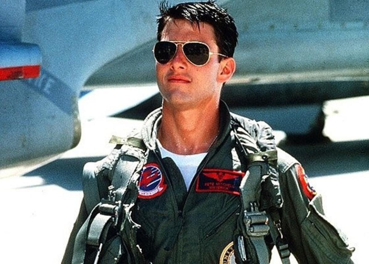 Tom Cruise, com a tinent Mawerick, a ’Top Gun’, l’èxit de taquilla del 1986.