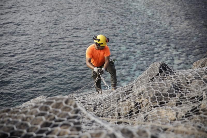 Zonas con riesgos de desprendimiento en Tenerife