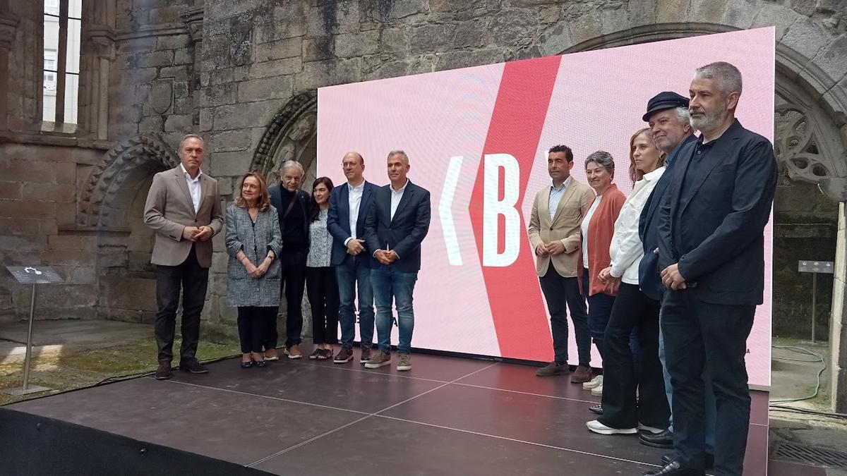 Presentación de la Bienal, esta mañana en las Ruinas de Santo Domingo.