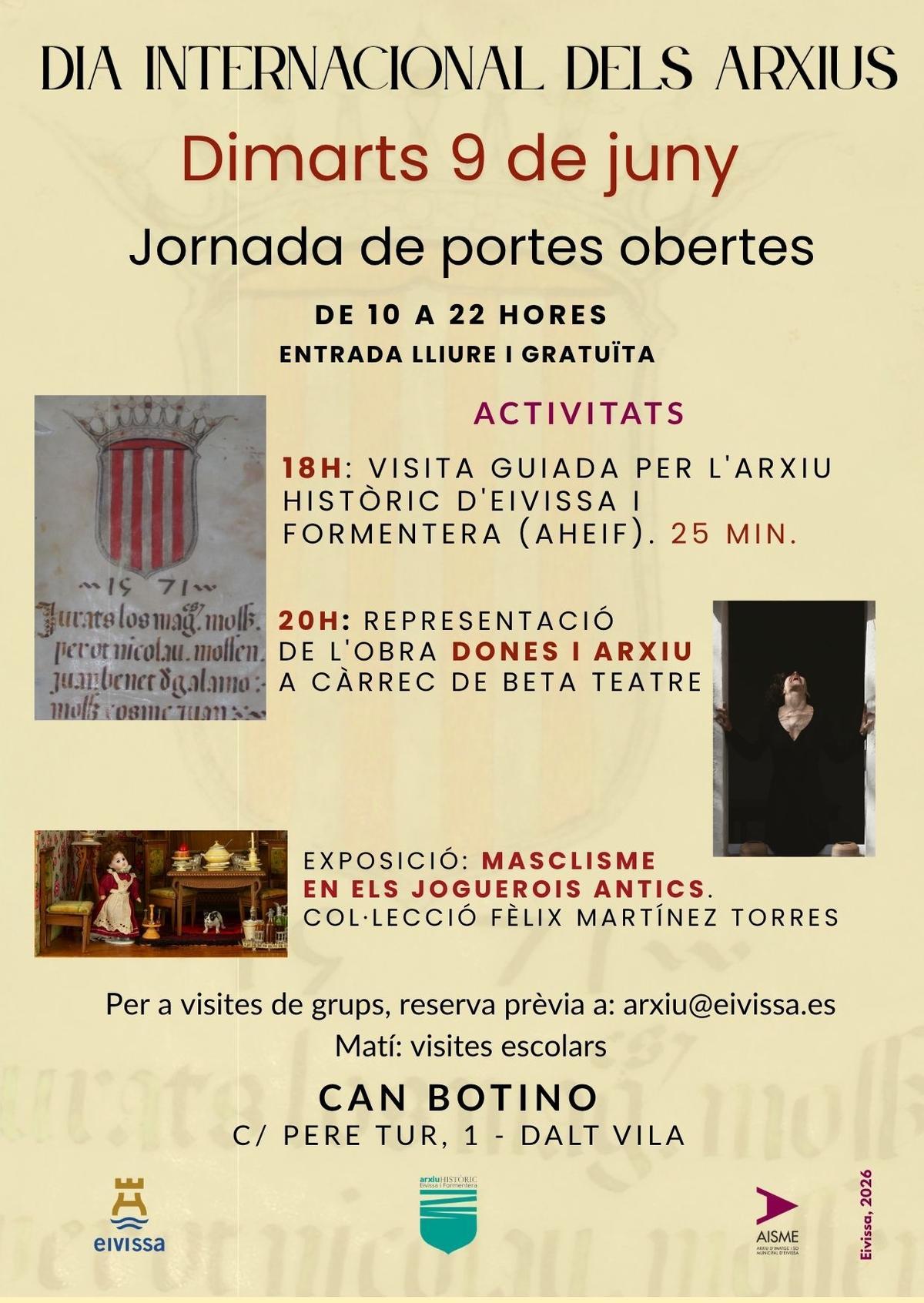 Cartel informativo del Dia Internacional de los Archivos