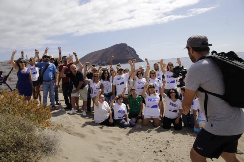 Flashmob en la playa La Tejita