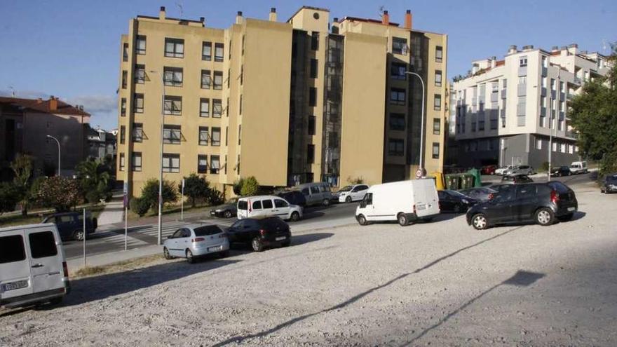 El estacionamiento público de Monte Porreiro.  // Santos Álvarez