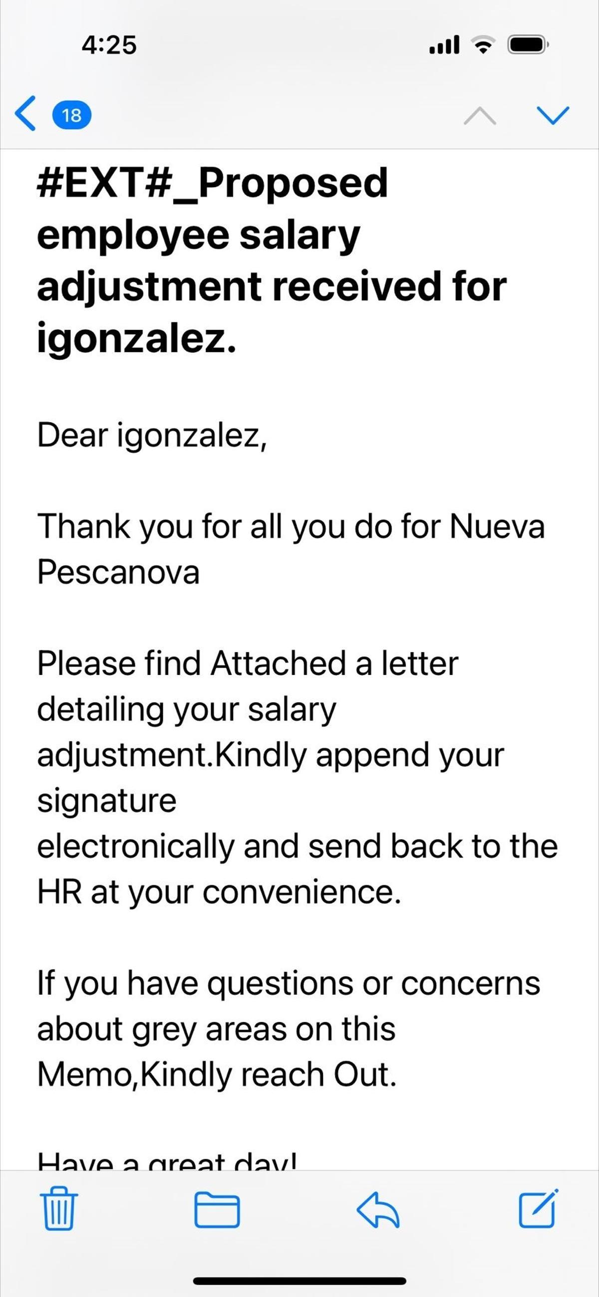 El mensaje recibido por Ignacio González