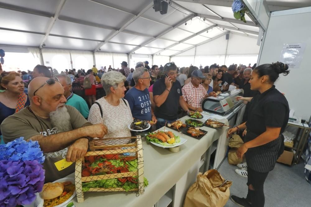 Así se disfruta la langosta en A Guarda