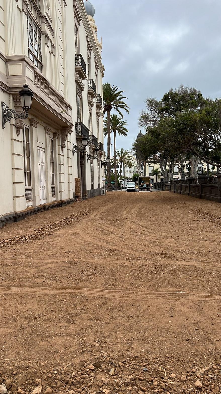 Rodaje de El Zorro en la zona del Gabinete Literario