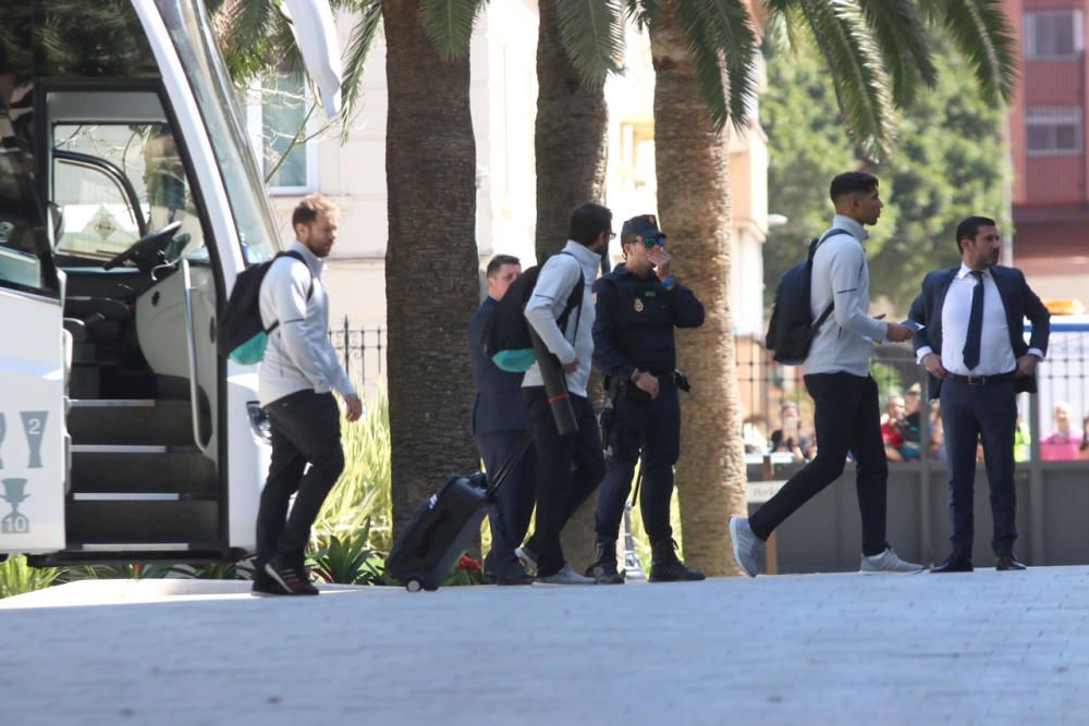 El Real Madrid llega a Málaga