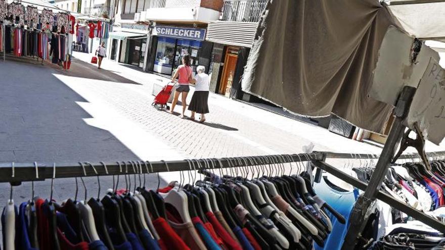 Los puestos en las inmediaciones del Mercado Central