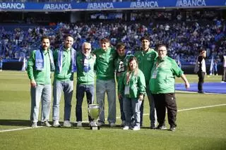 El Liceo, homenajeado antes de arrancar un Deportivo-Málaga de récord